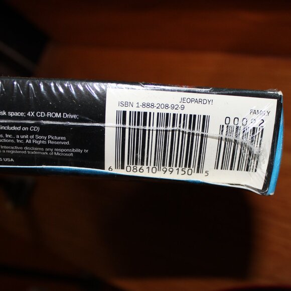 3/$77❤️vintage 1998 Jeopardy! PC/CD-ROM/Win 95/98 Big Box Family Video Game - Picture 5 of 8